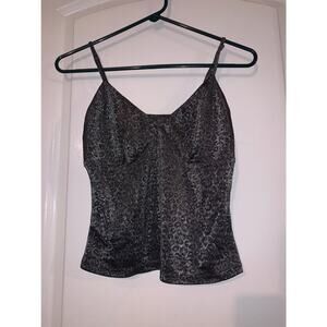 NWT Black shinny Tank Top Small